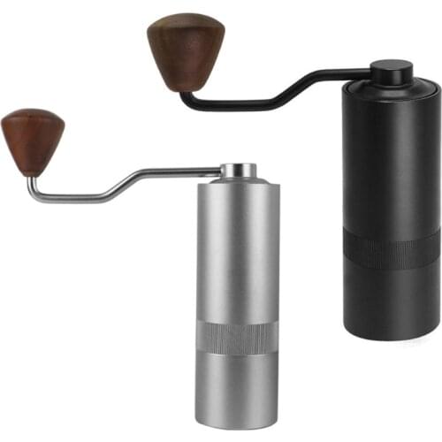 Manual Coffee Grinder Hand Coffee Grinders Mill with Stainless Steel Burr Suitable for Camping & Home 2 Colors to Choose