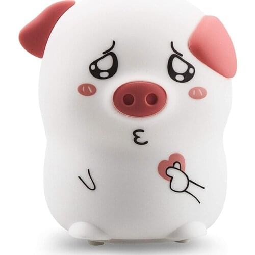 Cute USB Rechargeable Animal Silicone Lamps with Contact Sensor & 7 Cool Color Changing,Portable Baby LED Pat Light