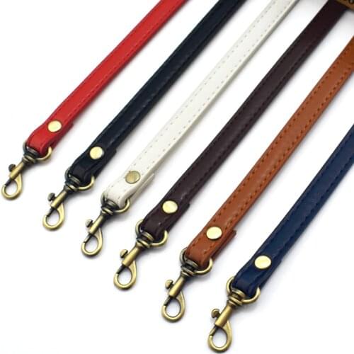 1.2cm Width PU Leather Bag Strap Shoulder Bag Adjustable Band Handle For Handbag Long Belt DIY Accessories Black KZ0012