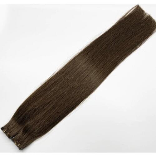 Best Quality Injection Tape Hair Extensions Brown Color Invisible Tape in Human Hair