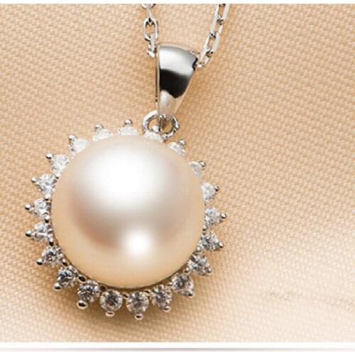 925 Sterling Silver Custom Pendant Silver Bracket Pearl Pendant Jewelry
