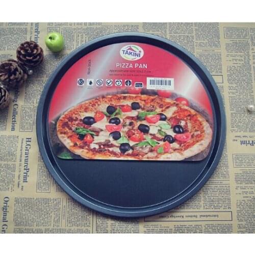 1PC 11 inch Carbon Steel Pizza Pan Non Stick Round Plate Cake Pizza Tray Baking Roasting Mold Easy Demolding Bakeware JC 0503