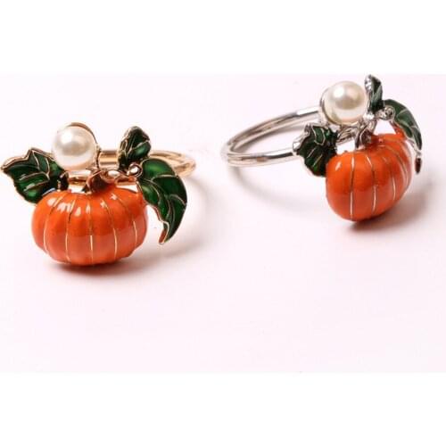 10 / PCS new oil pumpkin napkin buckle Halloween napkin ring Thanksgiving napkin ring Christmas napkin ring