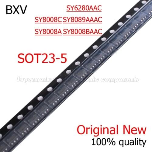 10PCS/LOT SY8089AAAC SY8008C SY8008BAAC SY8008A SY6280AAC SOT23-5 SOT23 Step-down IC chip