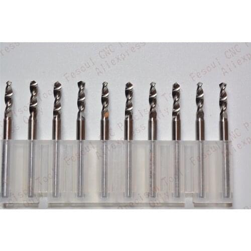 3.175mm*2.65mm,10pcs,Free shipping PCB Drill Bit,CNC milling Cutter,Solid carbide Drill,wood tool,plastic