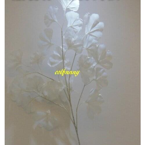 500pcs/lot Wedding props Road flower stage background decoration flower white artificial ginkgo biloba White leaves 4 colors
