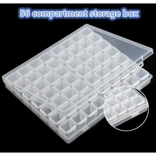 56 bottles of diamond painting cross stitch accessories tool box container diamond storage diamond embroidery storage 5D mosaic