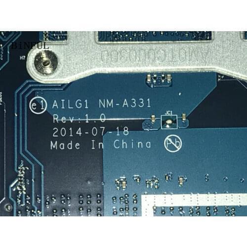 FAST SHIPPING AILG1 NM-A331 FOR LENOVO G70-80 / G70-70 CARTE MERE ONBOARD CELERON PROCESSOR