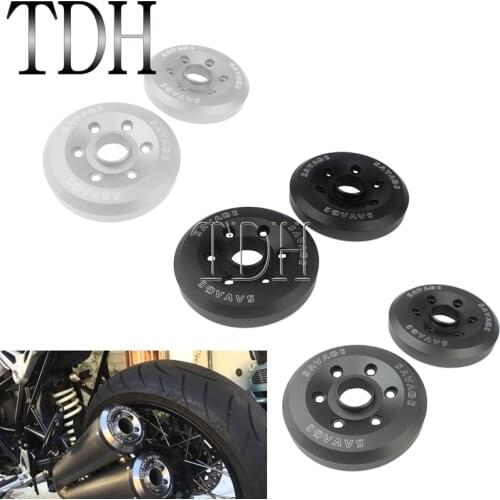 Black/Titanium/Sliver 2014 2015 2016 2x Exhaust Tip Cover Muffler Pipe End Plug for BMW R NINE T Silencer Tail Plug Guard