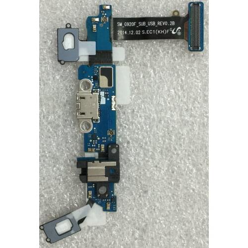 For Samsung Galaxy S6 G920F G920A G920T G920V G920P G920R4 G920i G920S Dock Connecto Charging Port Flex Cable Ribbon 10pcs/lot