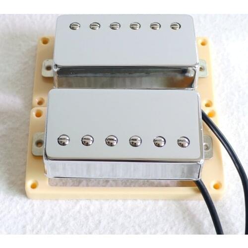 Free Shipping PAF style Alnico 2 lp guitar pickups with nickel silver base ivory surround for SG electric guitars