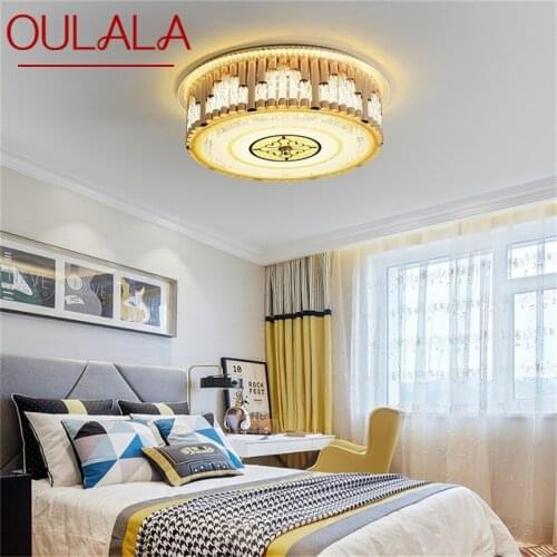 OULALA Crystal Ceiling Lighting Postmodern Luxury LED Lamp Fixtures Home For Dining Room Decoration
