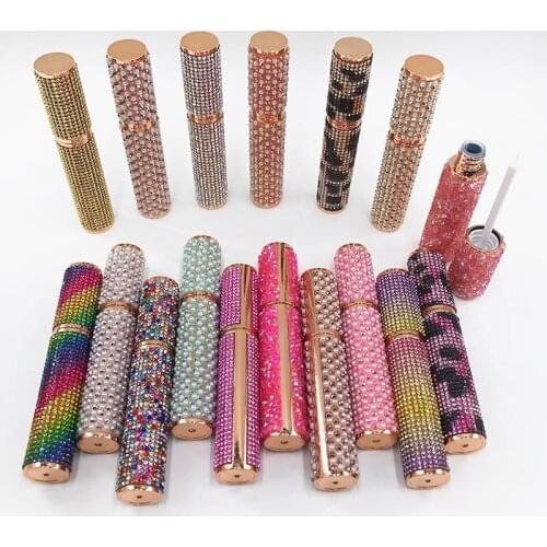 Eyelash Adhesive Glue Quick-Drying White Lash Glue with Color Diamond