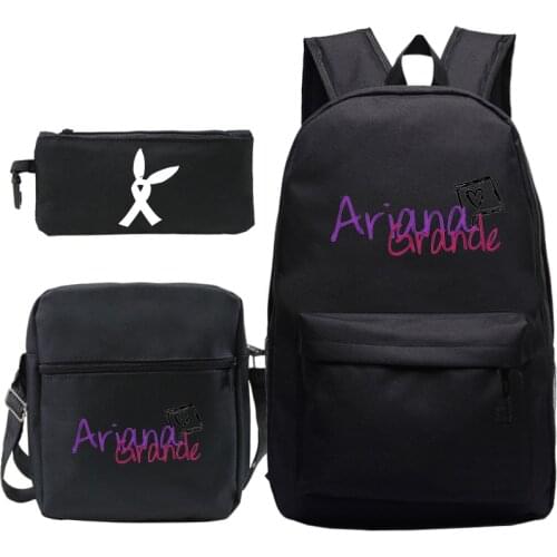 Fashion Women Bagpack Ariana Grande Student Schoolbag for Teenage Girls Travel Laptop Bag Female Bookbag Mochilas for College