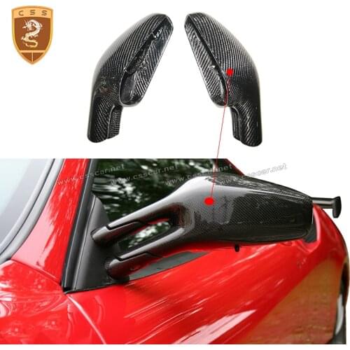 New Fashion F430 Side Wing Mirror Cover Real Carbon Fiber For 2005 Ferrari F430 OEM Style rearview mirror car decoration 00666
