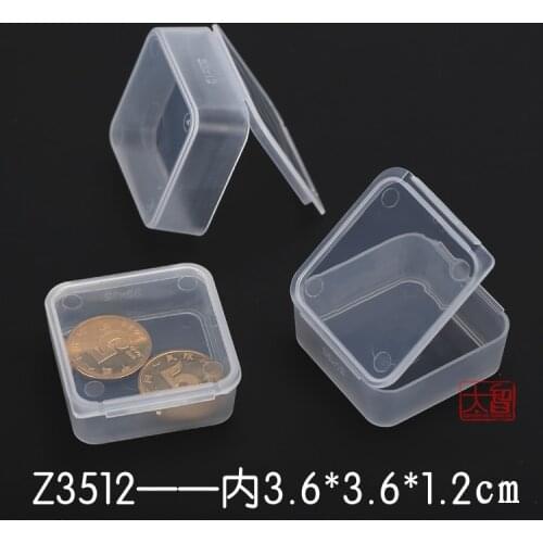 PP transparent plastic small cartridge storage box has a lid small accessories finishing box wholesale
