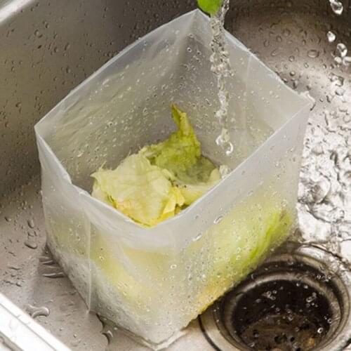 30pcs Kitchen Sink Strainer Filter Screen Garbage Bags Sink Drain Hole Mesh Bag Trash Strainer He