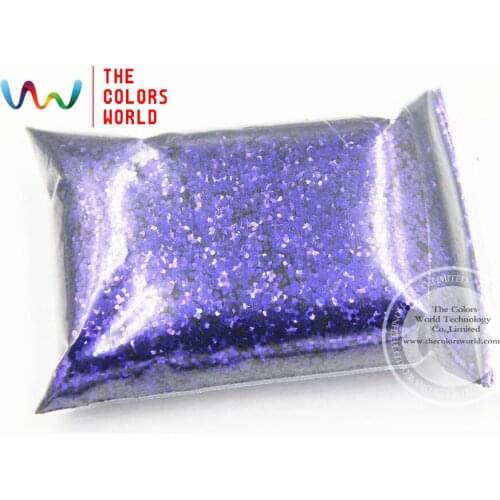 TCR403 Iridescent peacock purple With Blue luster color 1.0MM Size glitter for nail Art or other DIY decoration