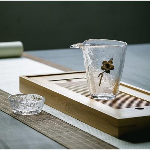 170ml Handmade Heat-Resisting Glass teapot mug,Cha hai Gongdao Teacup Fair mug,kung fu tea cups teaset