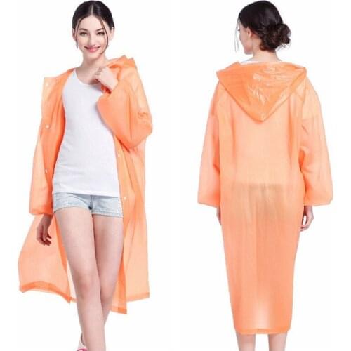 Outdoor Tool EVA Raincoat Thickened Waterproof Rain Wear Clear Transparent Camping Waterproof Camp Tool