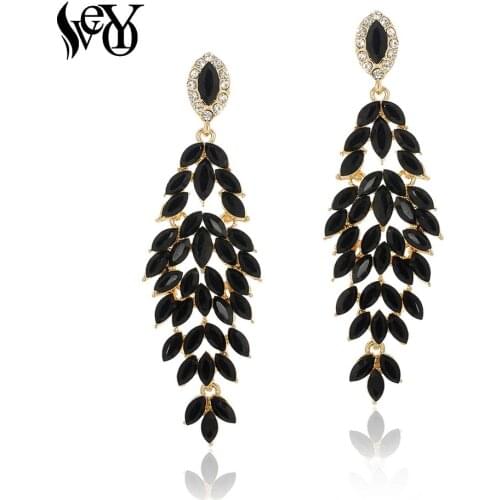 VEYO Vintage Crystal Drop Earrings Hyperbole ZA Earrings for Women Fashion Jewelry Free shipping