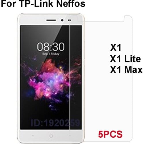 5PCS Screen Protector phone For TP-Link Neffos X1 Lite X1lite Max Tempered Glass Smart Phone Film Protective Cover