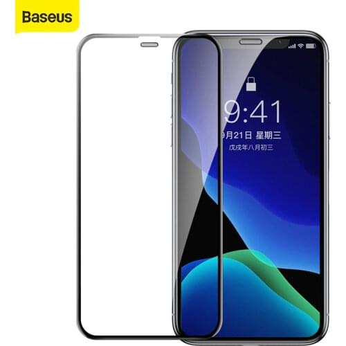 Baseus Full Coverage Tempered Glass For iPhone Xs Xs Max XR Screen Protector Thin Protective Glass Front Film Cover 0.3mm