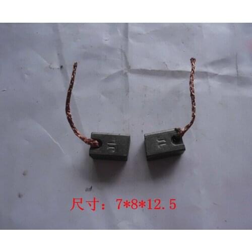 10PCS/lot Electric Generator Motor Carbon Brushes Alternator Power Tool Generic Car Vehicle Wiper Regulator(7*8*12.5mm)