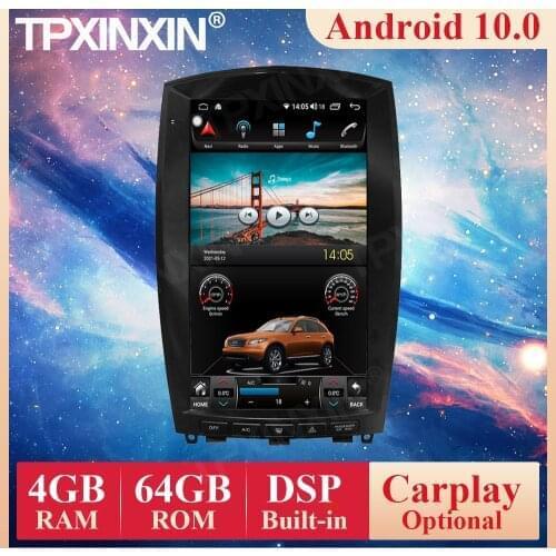 128GB Tesla Android 10.0 PX6 For Infiniti QX50 EX25 EX35 EX 2006 2007- 2015 Car Radio Multimedia AutoRadio Player Navigation GPS