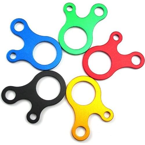 2PCS Stainless Steel 3 Hole Rope Knot Buckle Outdoor Camping Tent Accessories Equipment Carabiner EDC Multipurpose Buckle