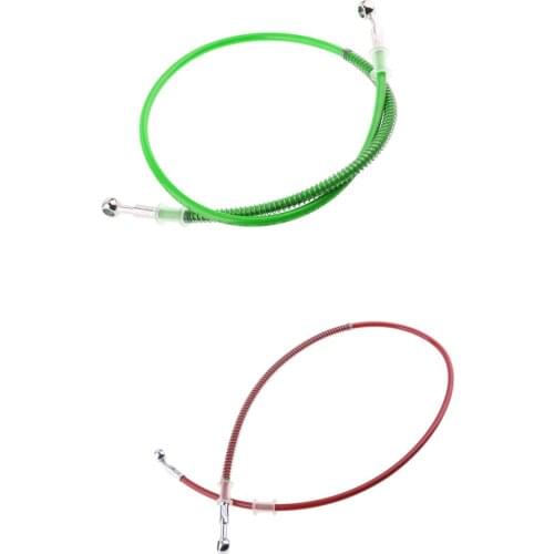 2pcs Universal Motorcycle Brake Oil Hose Pressure Fuel Tube Hose 1000mm/39"