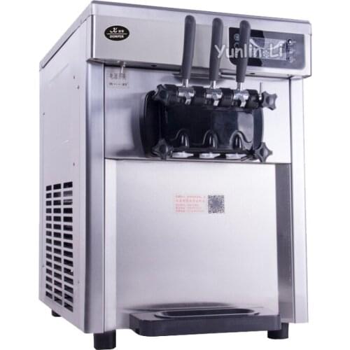 220V Automatic Desktop Ice Cream Maker 2300W Steel Ice Cream Cone Making Machine Commercial Soft Ice Cream Machine CQ-8219