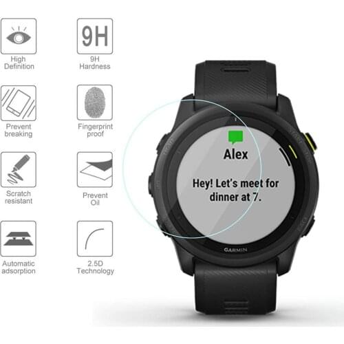 3PCS Tempered Glass or HD Soft Screen Protector Film for Garmin Forerunner 745 Sport Smartwatch Bracelet Protective Films Cover