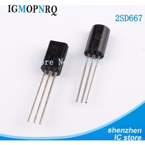50PCS/Lot 2SD667 D667 TO-92L Plastic-Encapsulate Transistors Triode