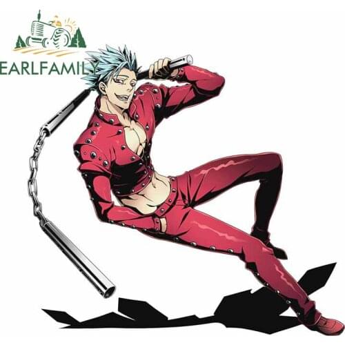 EARLFAMILY 13cm x 12.1cm For Seven Deadly Sins Car Stickers Scratch-Proof Decal Car Accessories Custom Printing Decoration