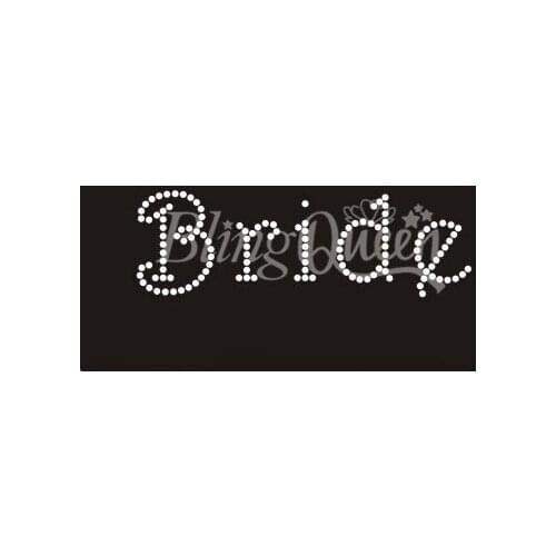 BlingQueen 25PCS/LOT Bridal Rhinestone Motifs Bride Design