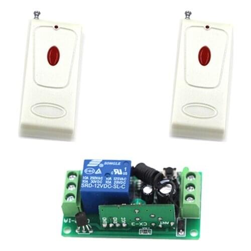 DC 9V 12V 24V Wireless Remote Control Switch System Transmitter 10A Receiver RF Remote Control Switch for Gate LED Light