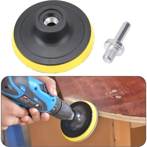 3" 75mm Sandpaper Disc Holder 8mm Shank For Woodworking Self-adhesive Sanding Disc Pad for Dremel Electric Grinder Rotary Tool