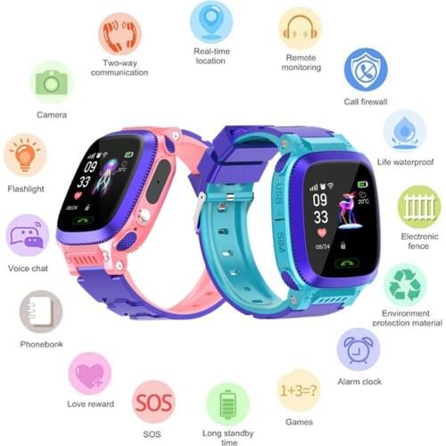 Y86 Childrens Watch 1.44 Inch Screen 650 MAh SOS Waterproof Positioning Camera Call Watch For Kids Boy Girl Smart Watch