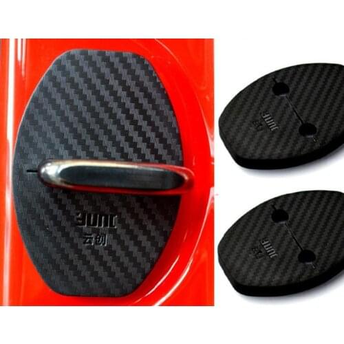 GR-DL34 carbon fiber Car door lock cover case for Toyota Corolla 2014 Yaris Highlander Vios Prado Prius RAV4 Camry LAND CRUISER