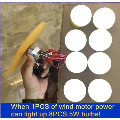 GOOD!! Small Wind generator DC motor Quality 280! 12V 3800RPM DIY Fan LED lamp physical science experiment science