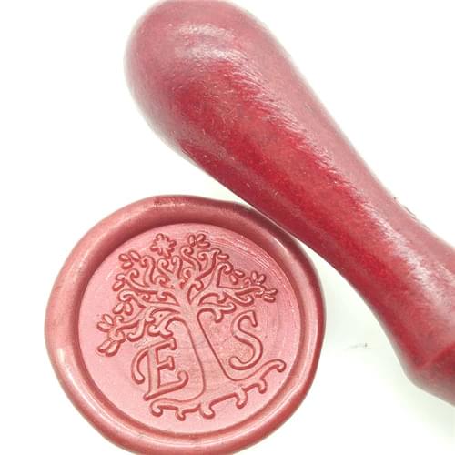 Custom Made Initial Letters tree of life with two letters Wedding Invitation Wax Seal Stamp Sealing Wax Stamp