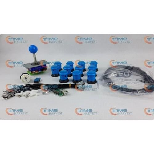 Arcade parts Bundles kit With Joystick Push button Microswitch Player buttons 1player USB adapter to Build Up Arcade Cab Machine