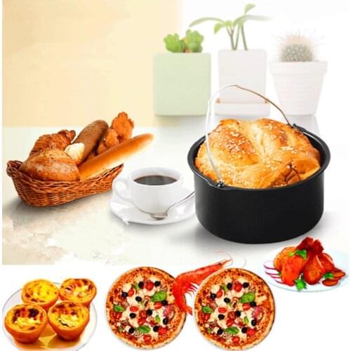 7 Inch Air Fryer Accessory Round Baking Basket Air Frying Pan Accessories Air Frying Pan Basket