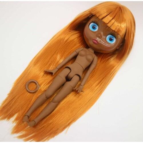 Joint body Nude blyth Doll super black skin Factory doll Fashion doll Suitable For DIY 1108