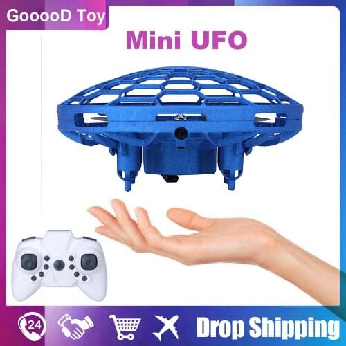 Mini Helicopter toy Flying Ball UFO Drone with LED Hand remote Controlled kids Drones Spinner toys Aircraft for Children Boys