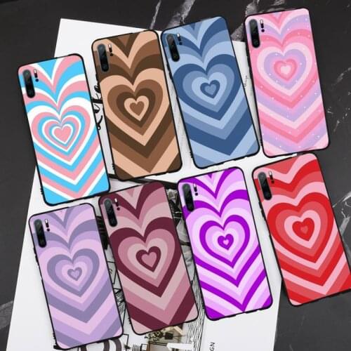 Love Heart Gold Rose Marble Phone Case For Huawei P20 P30 P40 lite Pro P Smart 2019 Mate 10 20 Lite Pro Nova 5t