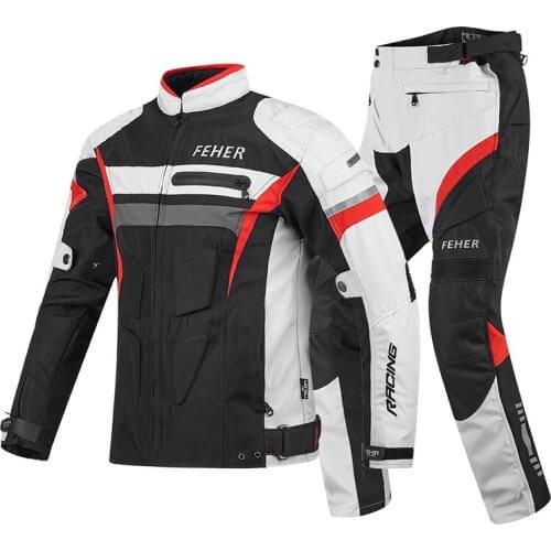 2021 Windproof Waterproof Motorcycle Racing Riding Jackets/Long Pant Motocross Full Body Armor Clothing Off Road Suit Moto Gear