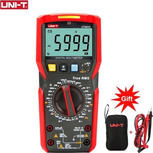 UNI-T UT89X UT89XD True RMS Digital Multimeter Professional AC DC Voltmeter Capacitance Resistance Frequency Tester NCV 20A1000V