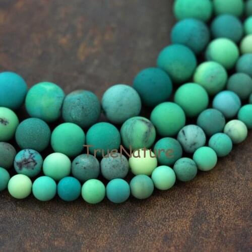 New Matte Split Apples Stones Full Strands Jewelry Green Apple Round Beads For DIY Making In 8-14 mm BE6043